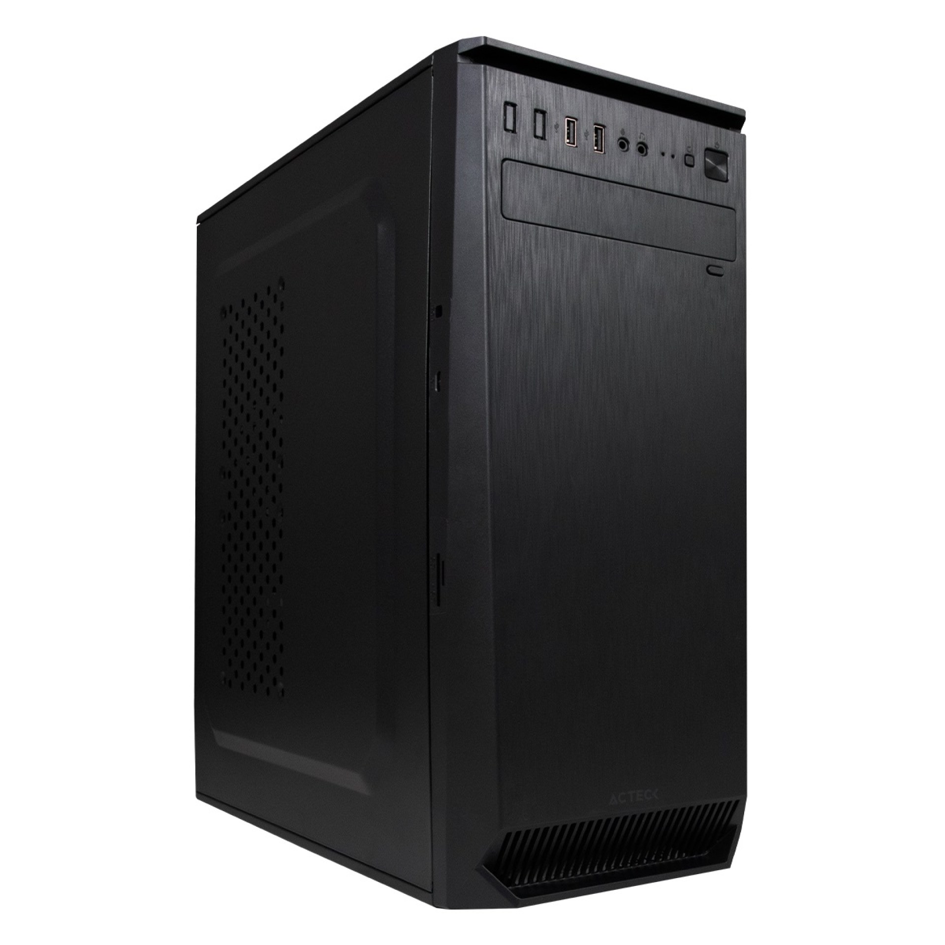 Gabinete  ACTECK GM270 TURIN ESSENTIAL SERIES – Media torre, ATX, Micro-ATX, Mini-ITX, Negro, 500 W