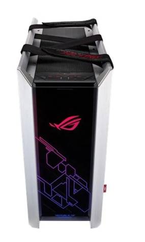 Gabinete Gamer ASUS ROG Strix Helios GX601 – iluminación LED RGB, ATX, EATX, Sin fuente, 4 Ventiladores Instalados (4x 140mm), Negro