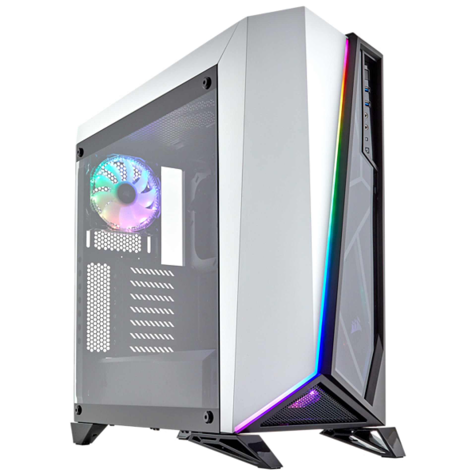 Gabinete CORSAIR CC-9011141-WW – Midi-Tower, PC, ATX, Micro ATX, Mini-ITX, Negro, Blanco