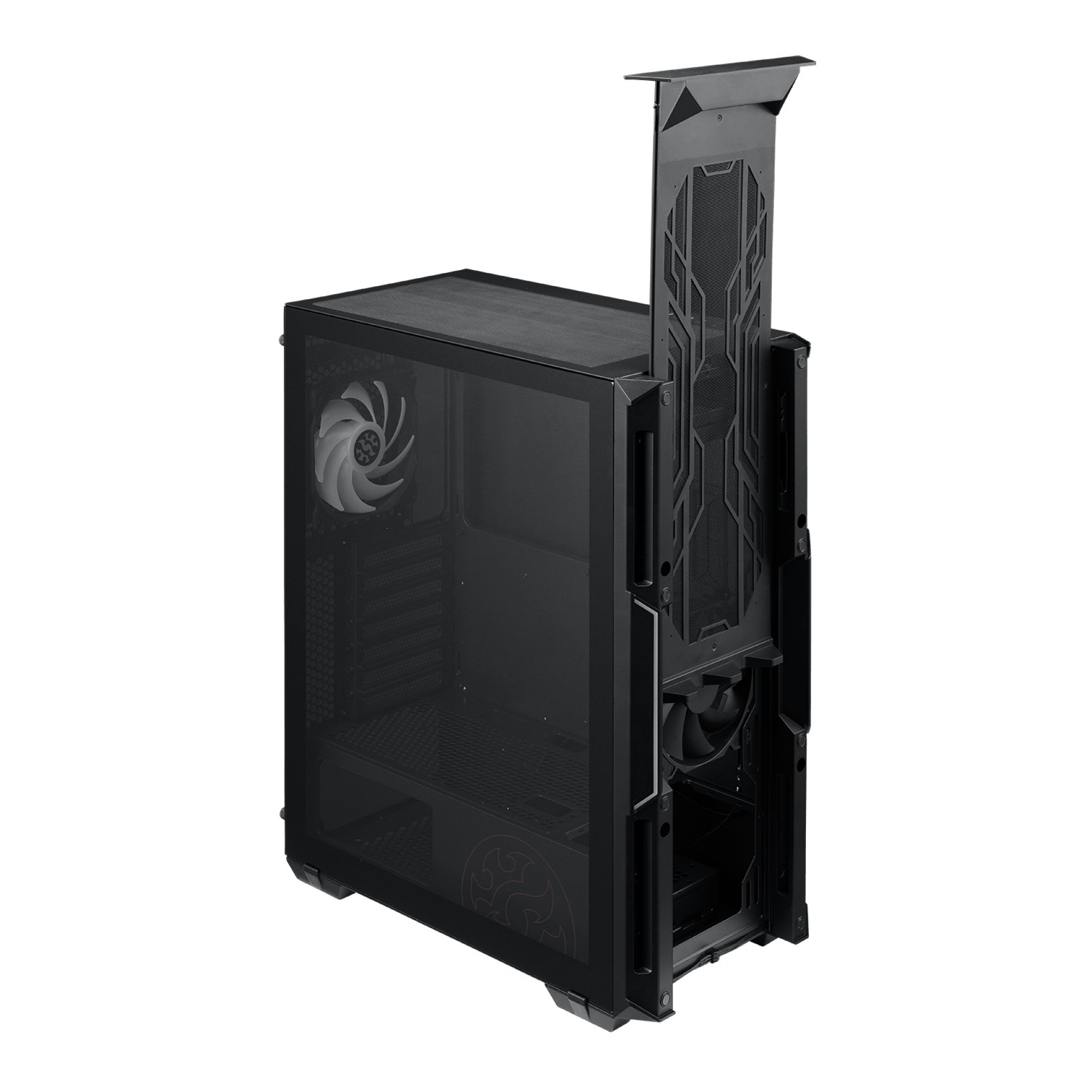 Gabinete GAMER XPG ADATA STARKERAIR-BKCWW – Media torre, Gabinete, Negro
