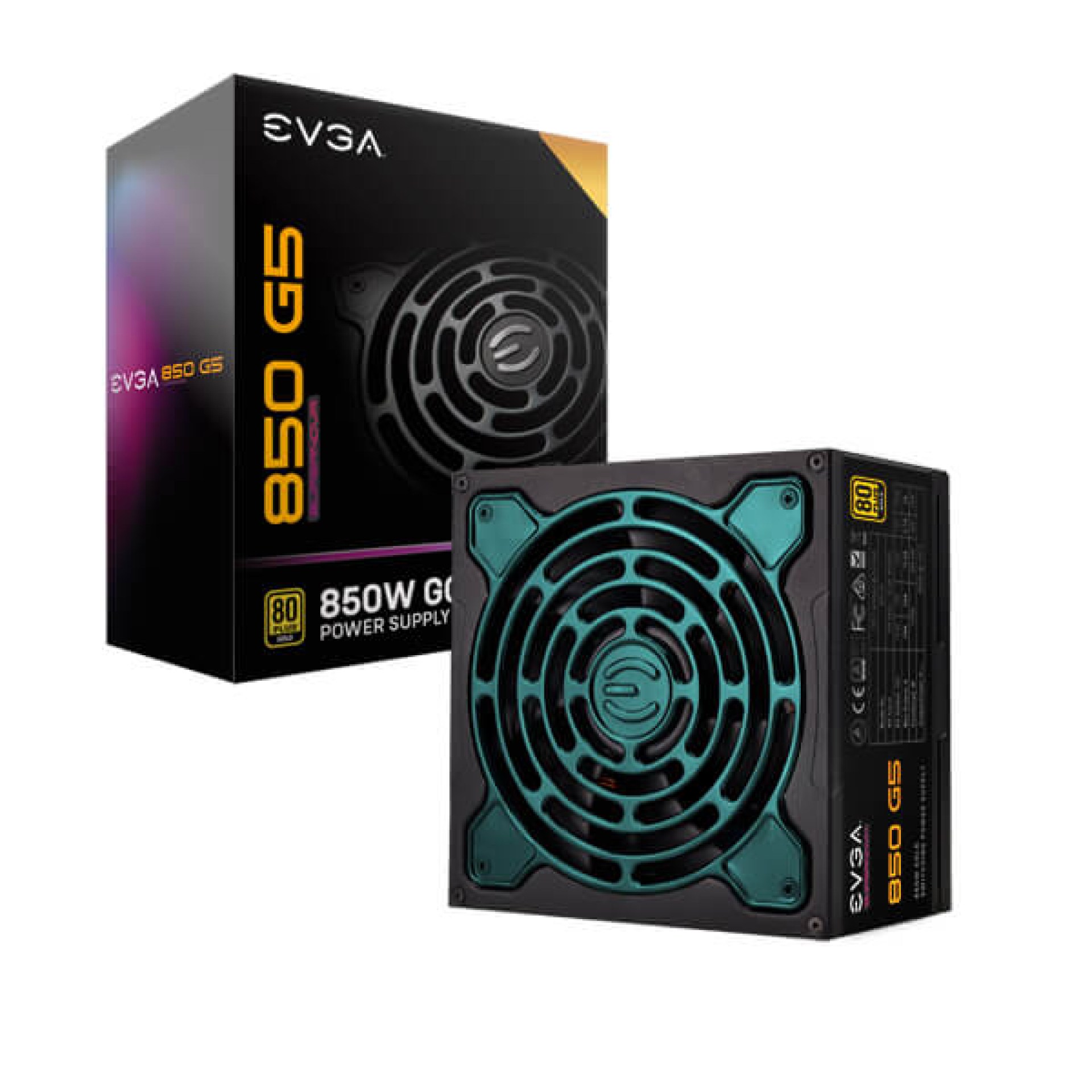 Fuente de Poder EVGA 220-G5-0850-X1 – 900 W, Negro