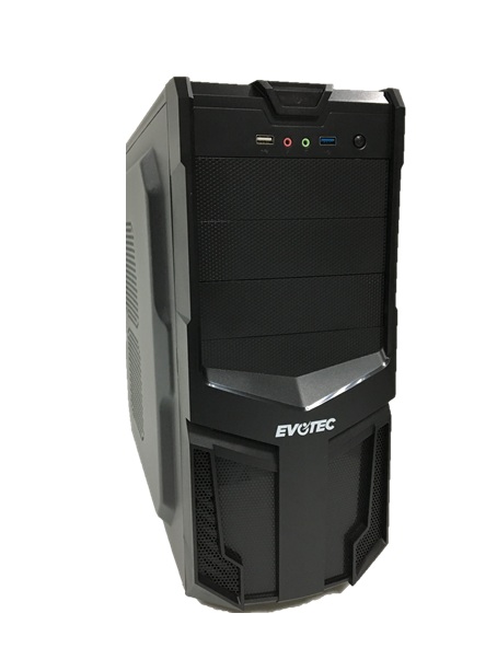 Gabinete EVOTEC EV-1005 – MICRO-ATX, TORRE, MICRO-ATX, NEGRO, 600W