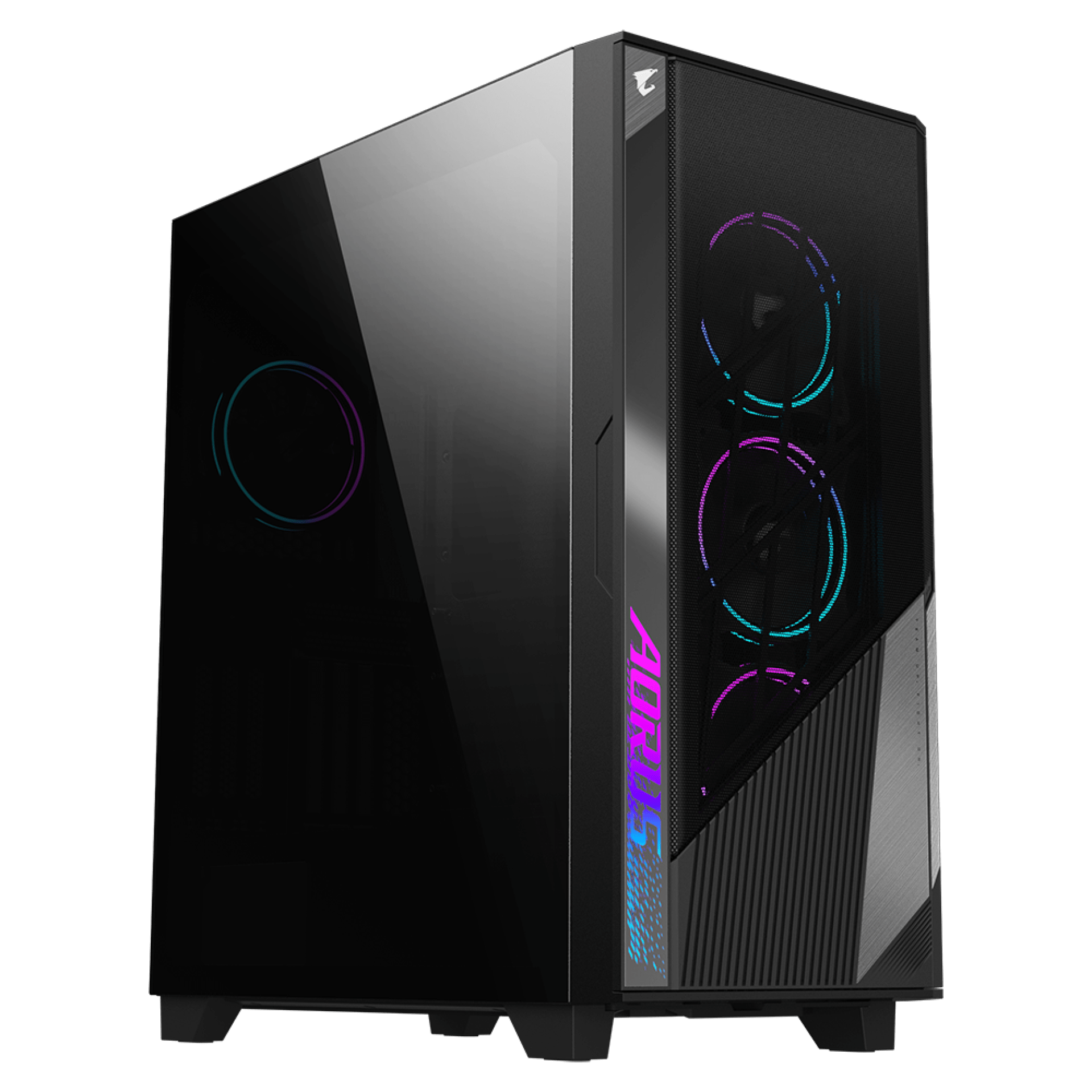 Gabinete GIGABYTE  GB-AC500G – Midi-Tower, PC, Plástico, Acero, Vidrio templado, ATX, EATX, Micro-ATX, Mini-ITX, Negro