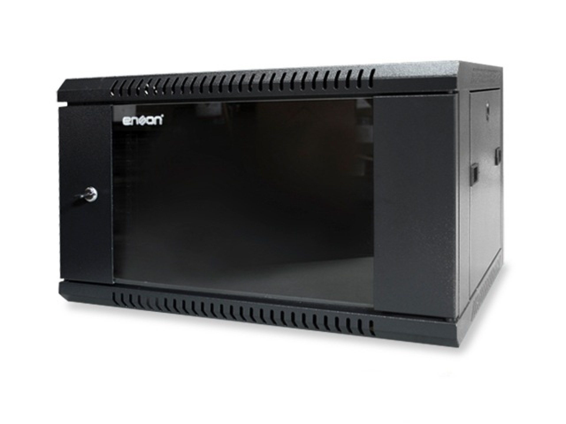 Gabinete Pared 6U ENSON ENS-RKGB6U – Negro, Rack o bastidor independiente, 60 kg, 6U