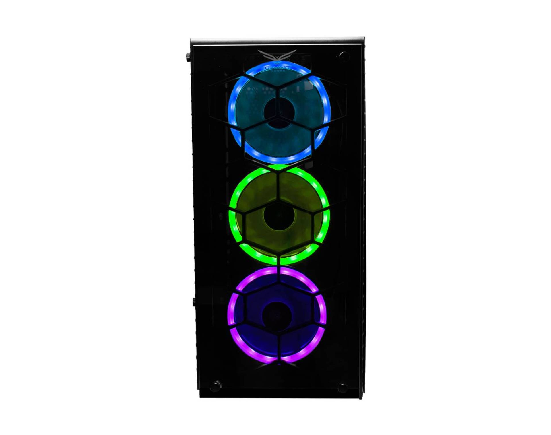 Gabinete Gaming Naceb Technology HYDRA Crystal Case NA-0602 – Full ATX, Negro