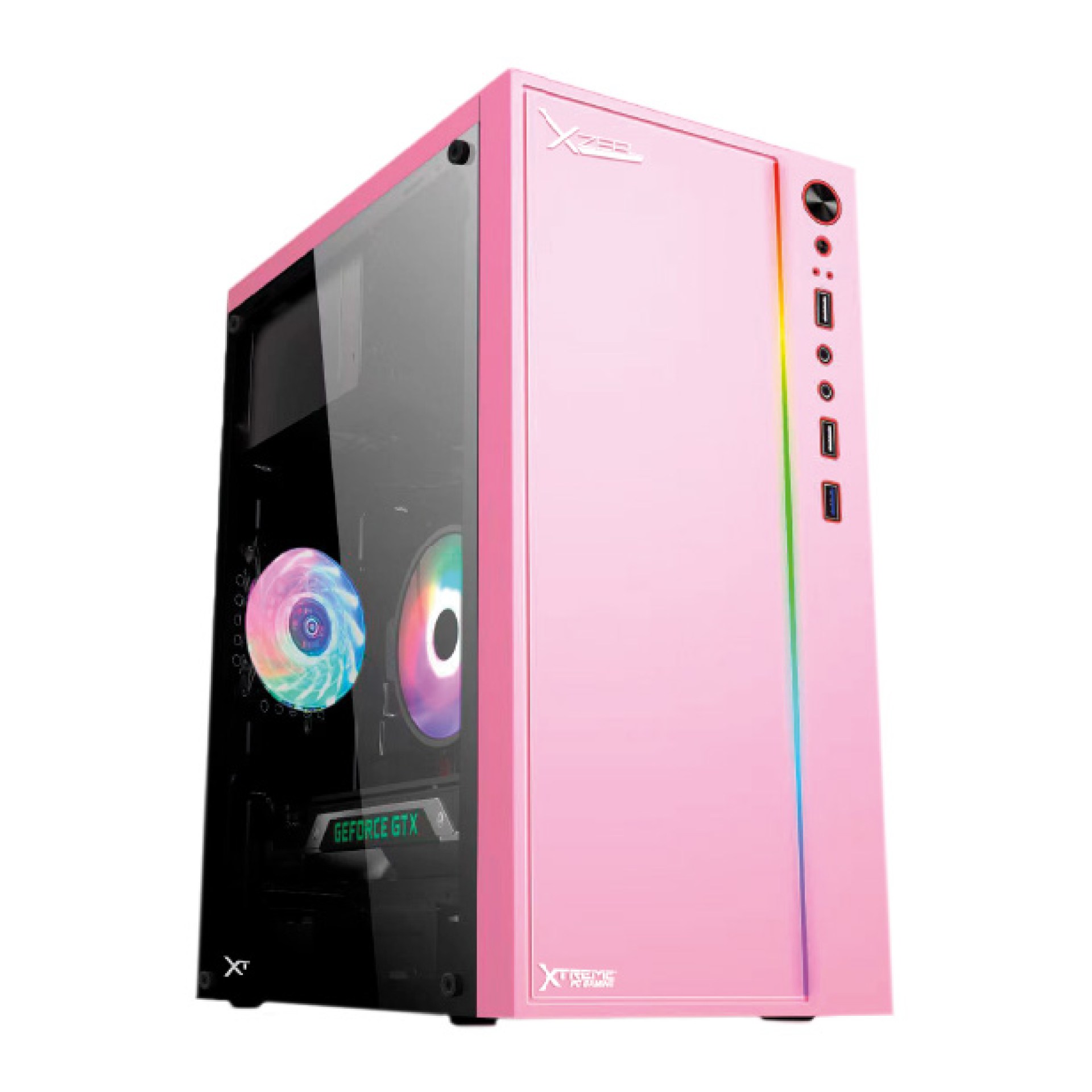 Gabinete Gamer Xzeal Rosa XST100. XSCGXT0P –