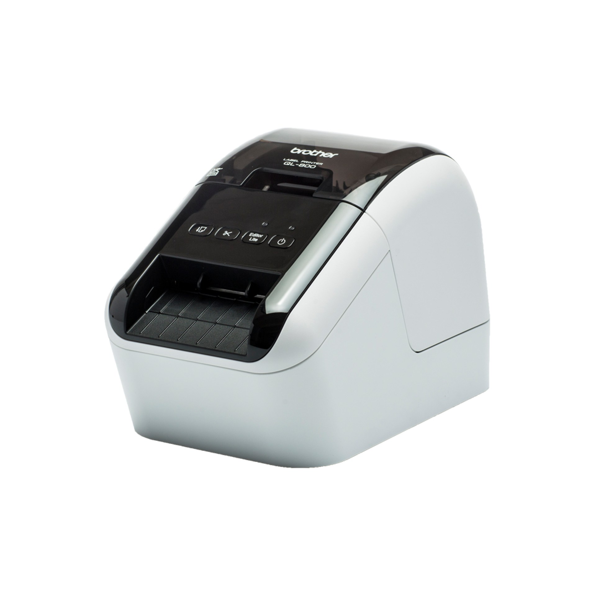 Impresora de etiquetas Brother QL800 – térmica directa, USB, imprime etiquetas de papel de hasta 2.4 pulgadas de ancho y hasta 93 etiquetas/minuto