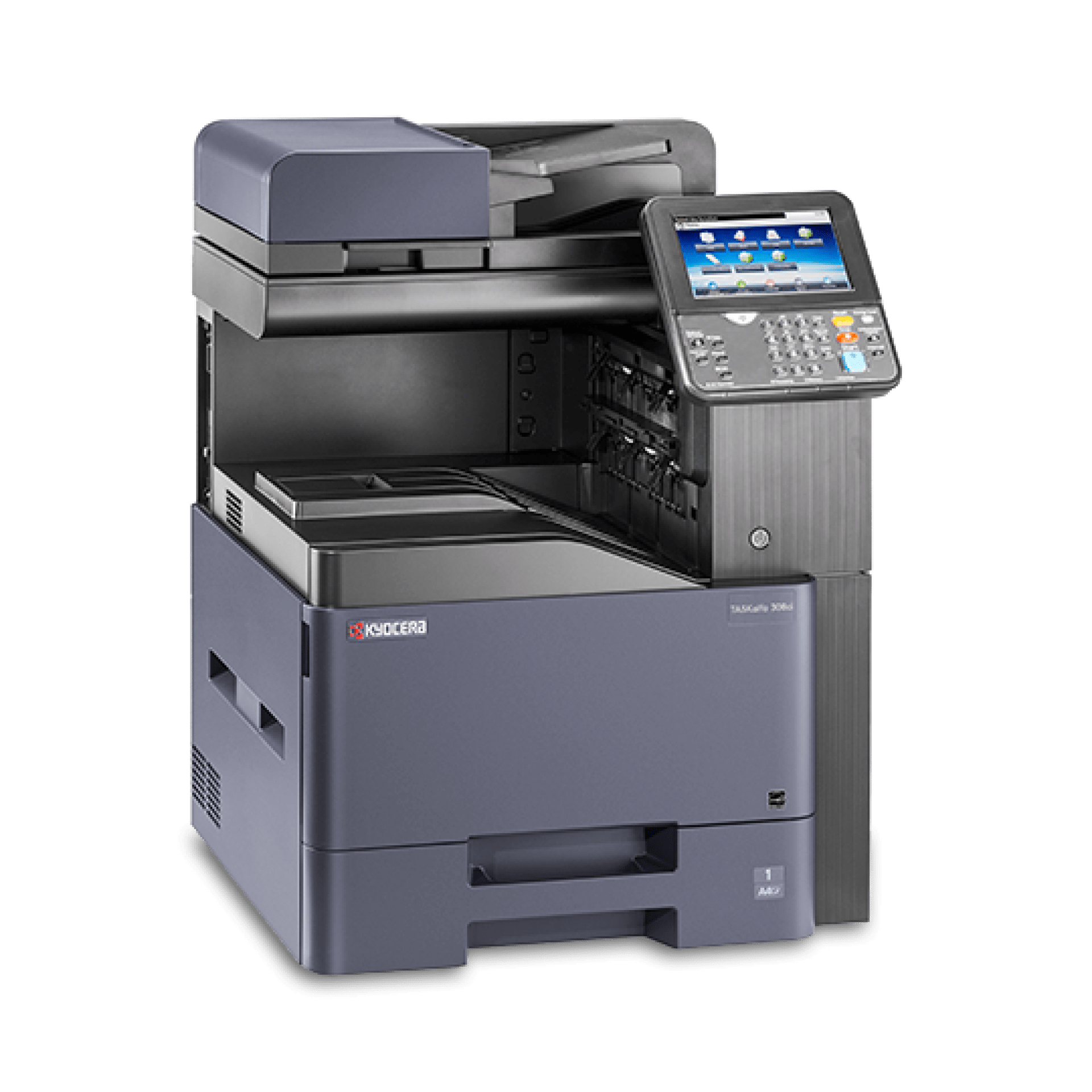 Multifuncional láser KYOCERA TASKalfa 308ci 1102V42US0 – 3 en 1 color A4, carta/oficio, 32/32PPM, 1, 200 x 1, 200DPI, dúplex estándar, fax opcional, RADF 75 h