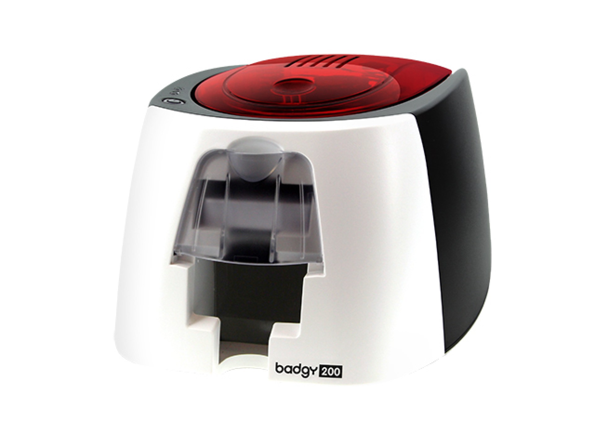Kit Badgy EVOLIS BADGY200 – PVC, Negro, Rojo, Color blanco, Pintar por sublimación/Transferencia térmica, Kit de Credencializacion