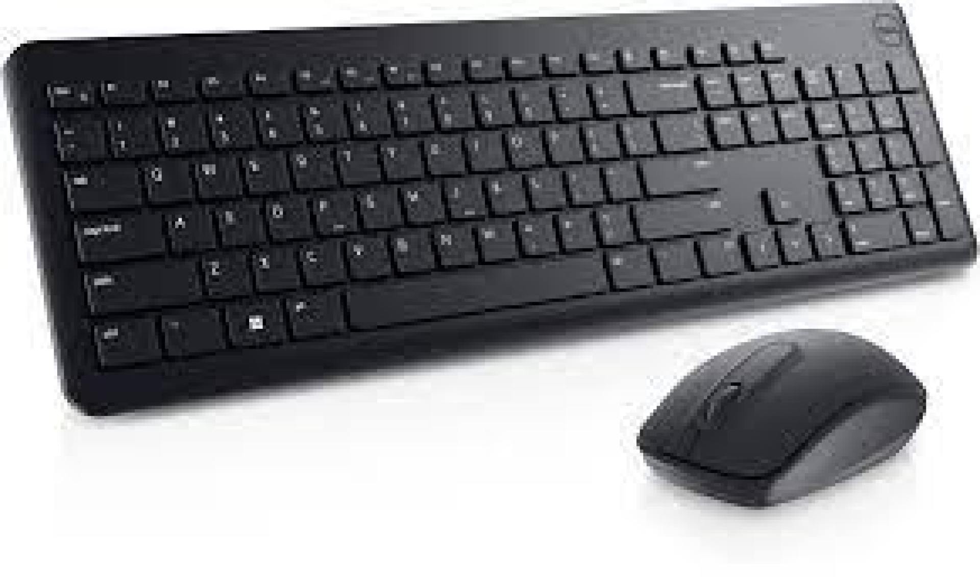 Kit Teclado y Mouse DELL 580-AKCU – Español, Negro, 1000 PPP