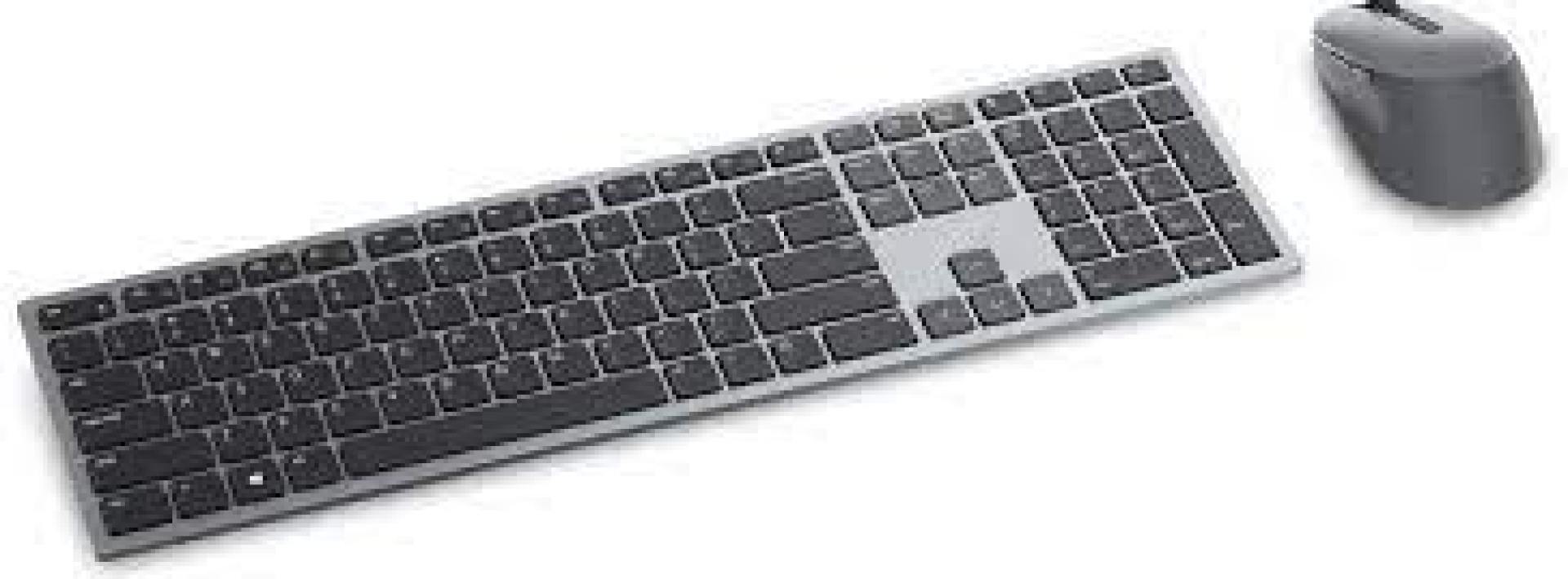 Kit Teclado y Mouse DELL KM7321W – Español, Gris