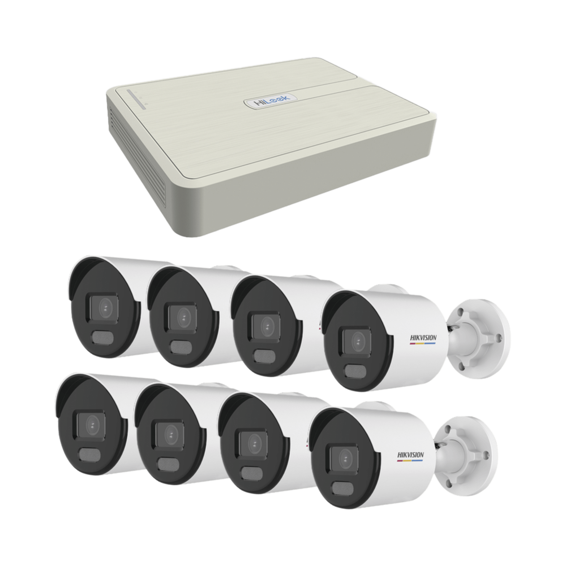 Kit de Videovigilancia HIKVISION KIPCV2M/8B – Exterior, 8, 1920 x 1080 Pixeles, 2 MP