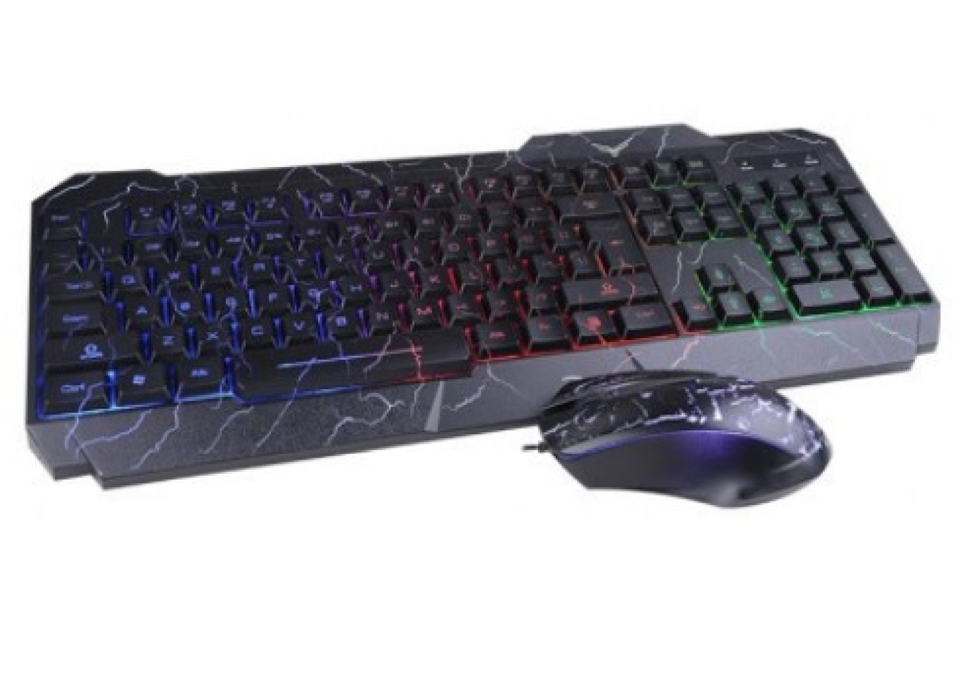 Kit de Teclado y Mouse Naceb Technology Raptor – Estándar, Negro