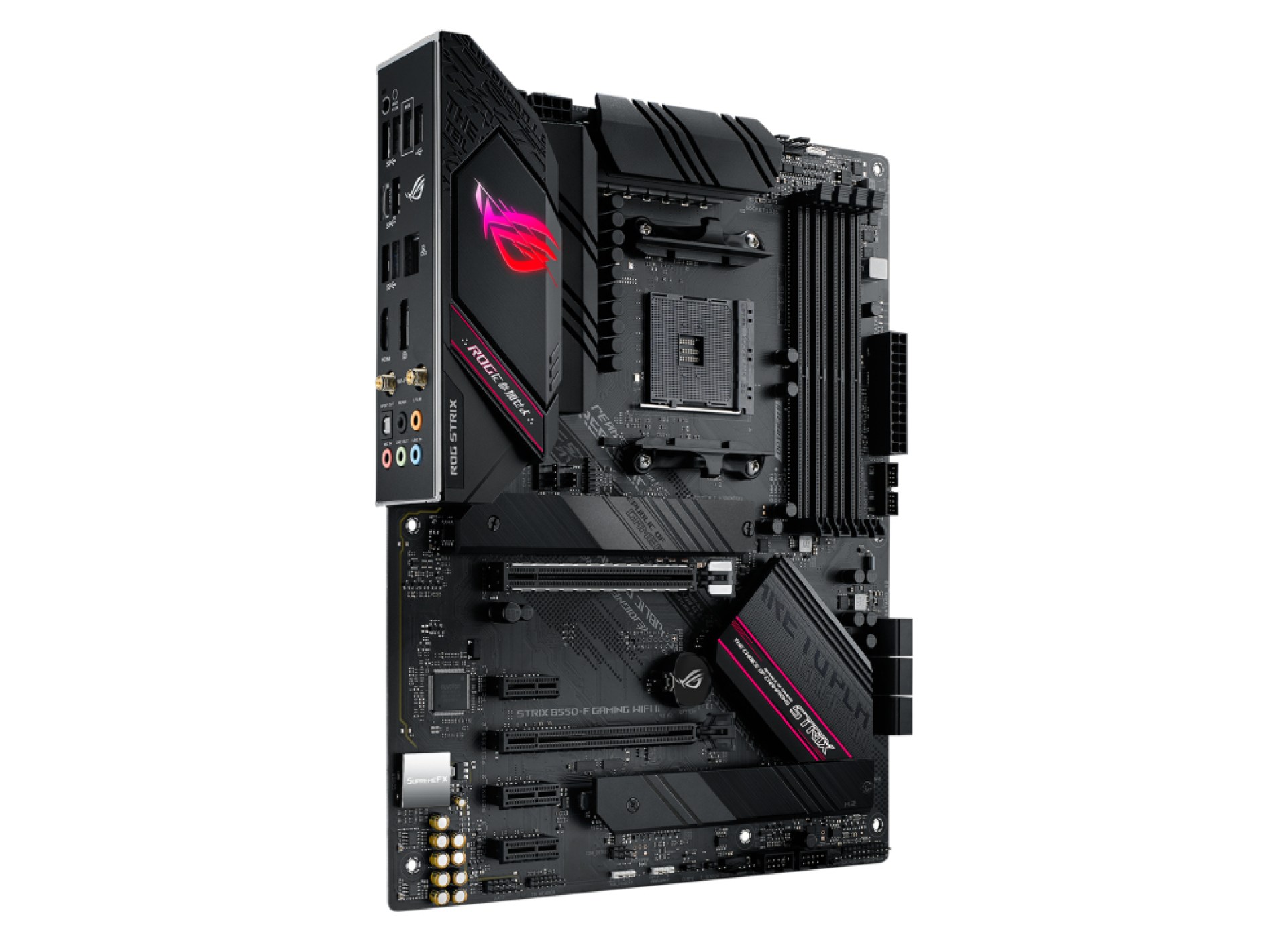 Tarjeta Madre ASUS ROG STRIX B550-F GAMING WIFI II – DDR4-SDRAM, 128 GB, AMD, Zócalo AM4, ATX