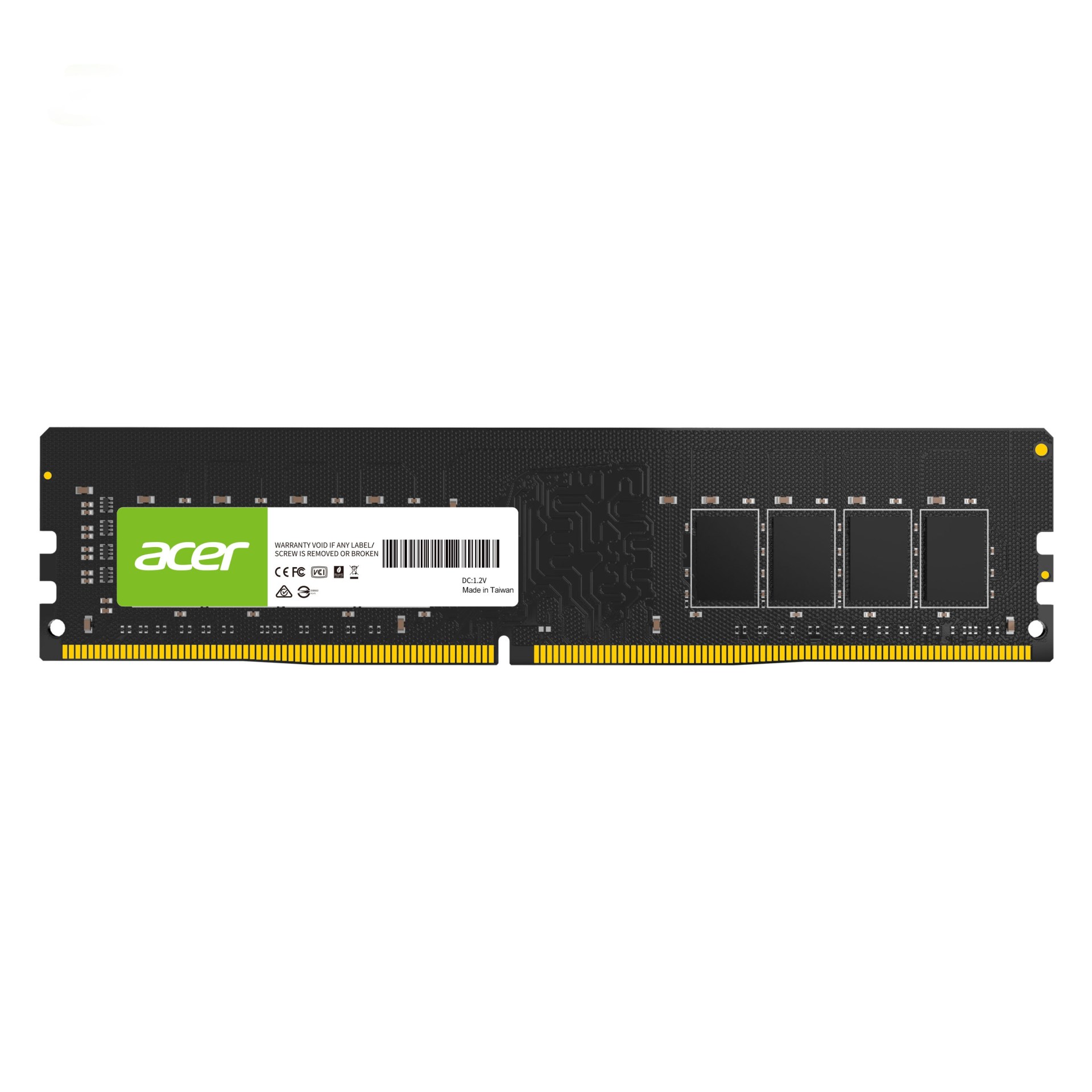 Memoria DDR4 ACER modelo UD100 de 8GB UDIMM 2666Mhz BL.9BWWA.221 –