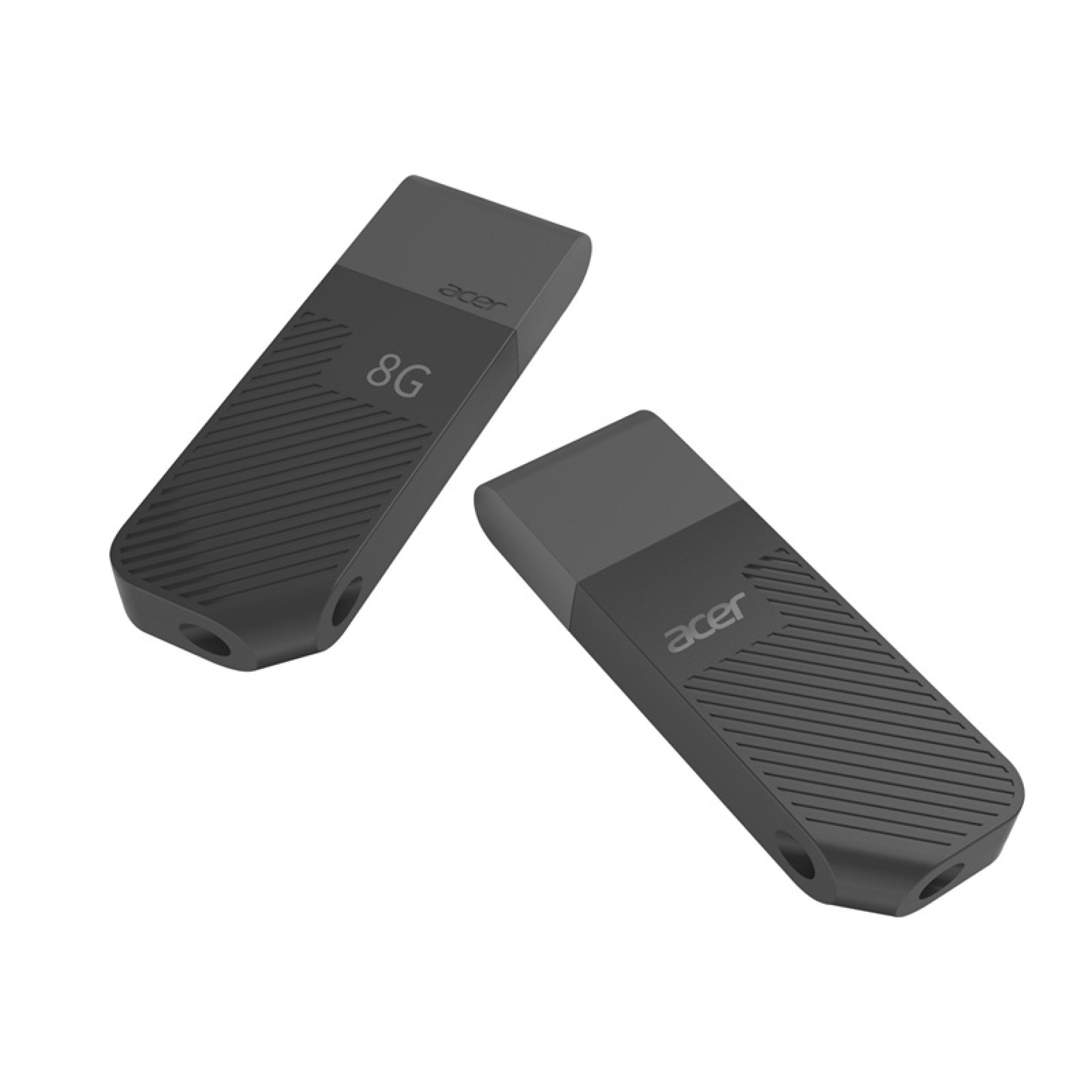 Memoria USB Acer UP200 de 8GB BL.9BWWA.508 30 MB/s Lectura 15MB/s Escritura – acabado plástico. Color Negro