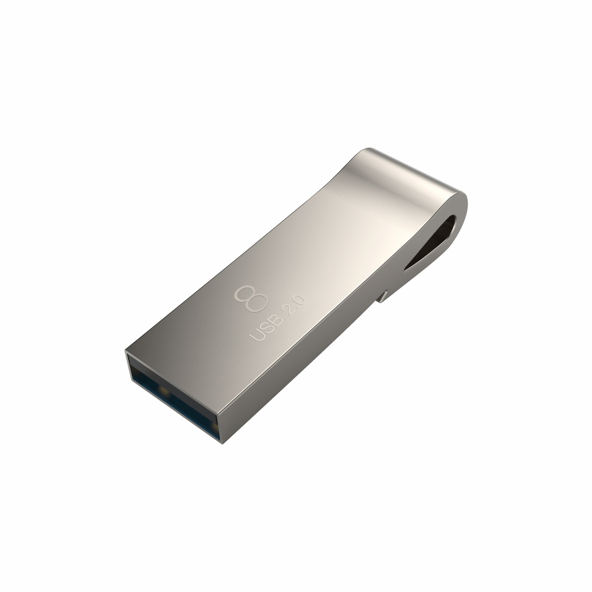 Memoria USB Acer UF200 de 8GB BL.9BWWA.501 30 MB/s Lectura 15MB/s Escritura – acabado Metálico. Color Plata