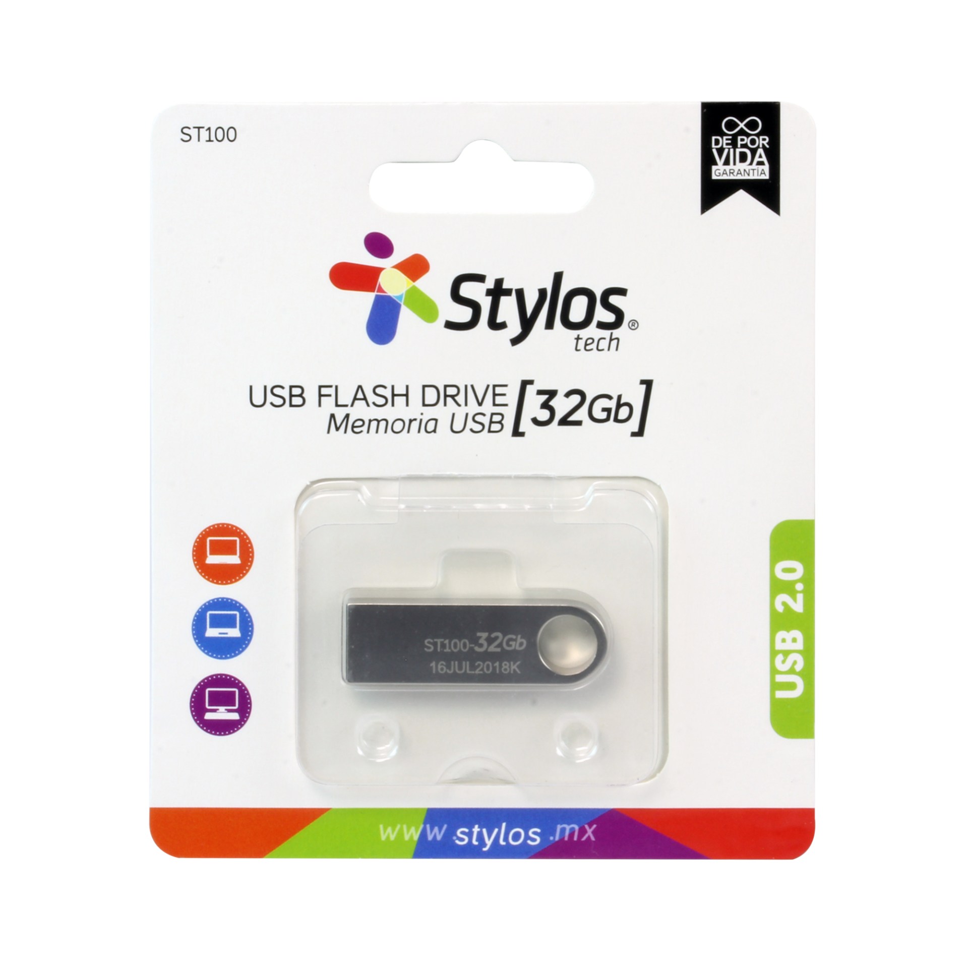 Memoria USB 32GB Stylos. STMUSB3B –