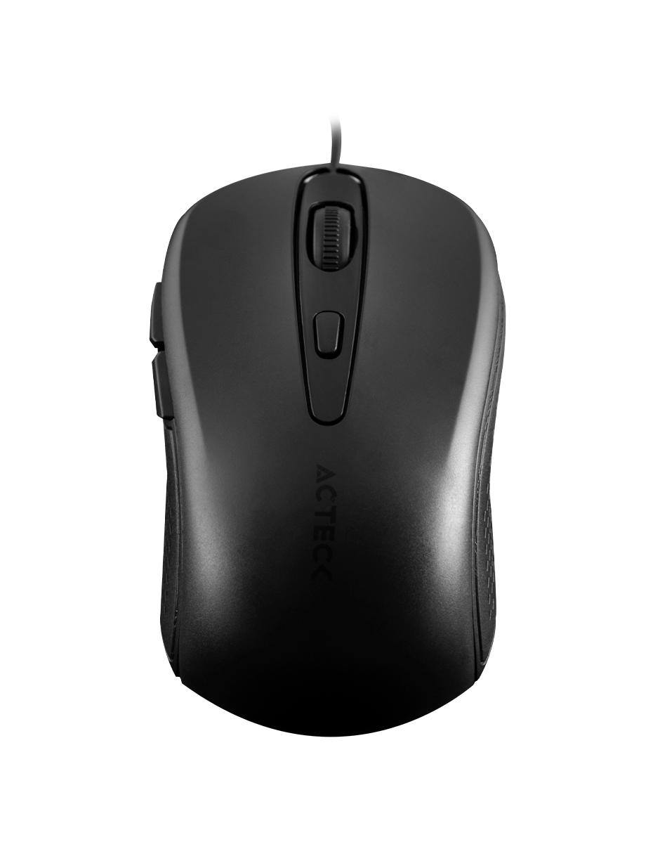 Mouse Alambrico Essential  ACTECK MM271 – Negro, 5 botones, Alámbrico, 800/1200/1600/2000 DPI