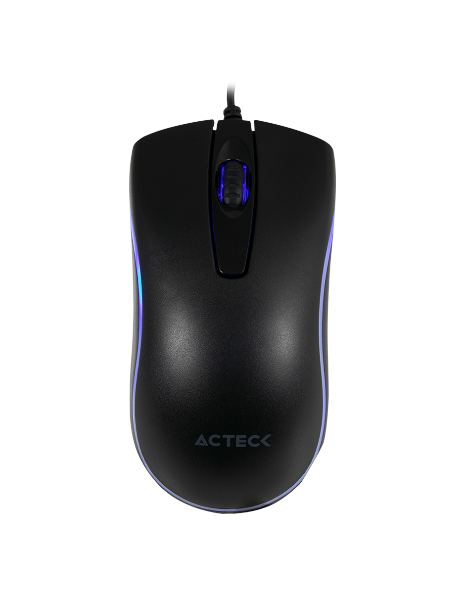 Mouse  ACTECK Alámbrico USB 1200 DPI WINDOWS-LINUX LED Negro OPTIMIZE MA220 –