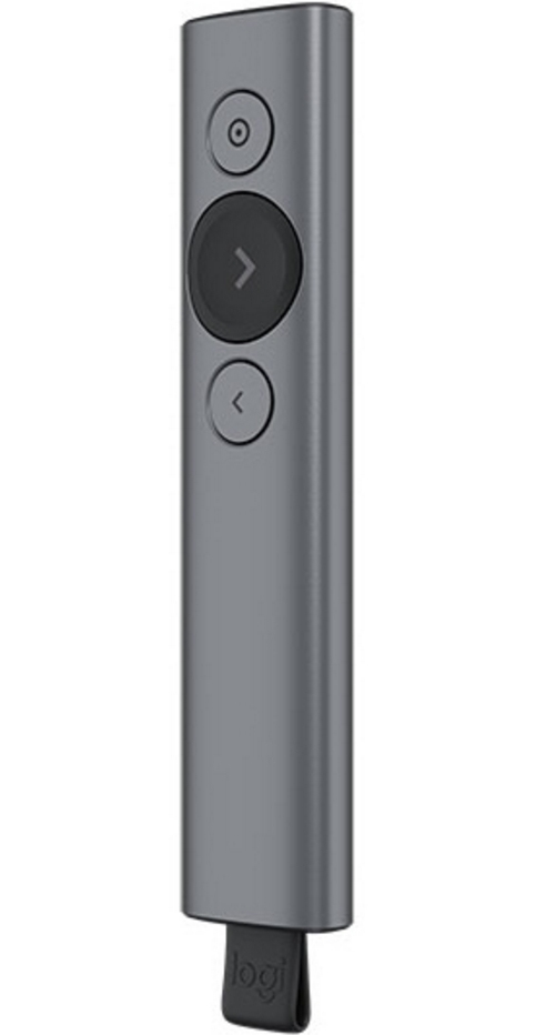 Presentador Inalámbrico LOGITECH Spotlight – Gris, RF inalámbrico