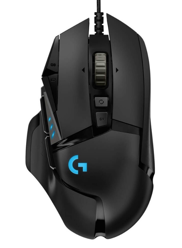 Mouse Alámbrico LOGITECH G502 HERO – Negro, 11, Alámbrico, Óptico, 16000 DPI