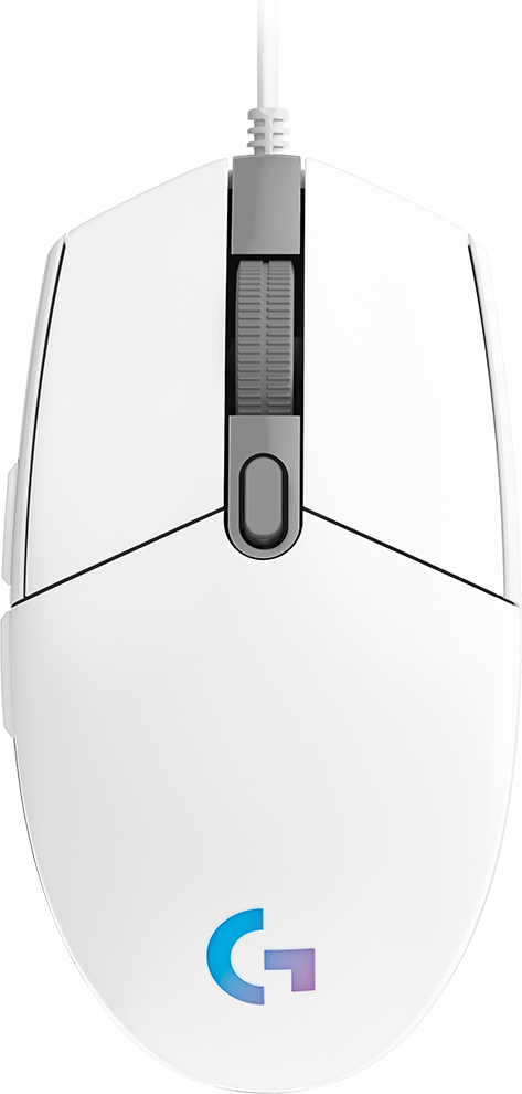 Mouse LOGITECH G203 – USB, Juego, 200-8.000 dpi, Color blanco