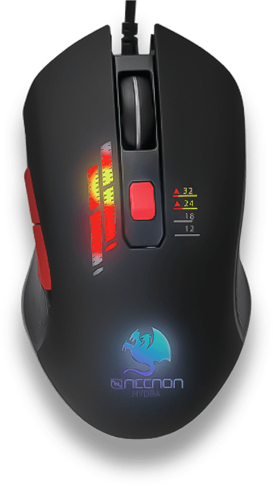 MOUSE GAMING NGM-HYDRA OPTICO RGB 6 BOTONES HASTA 3200 DPI USB 2.0 NEGRO –