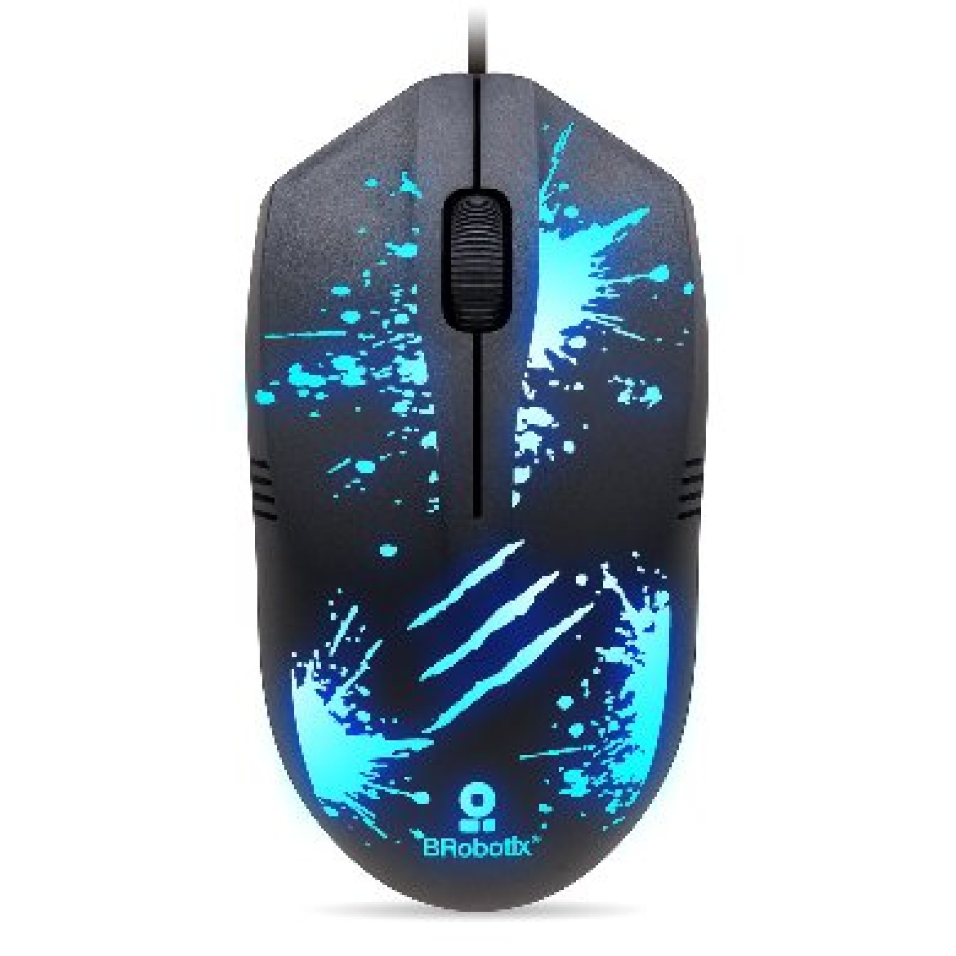 Mouse USB RGB XPLOTION BROBOTIX 263939 – Negro, 800/1200/1600 DPI