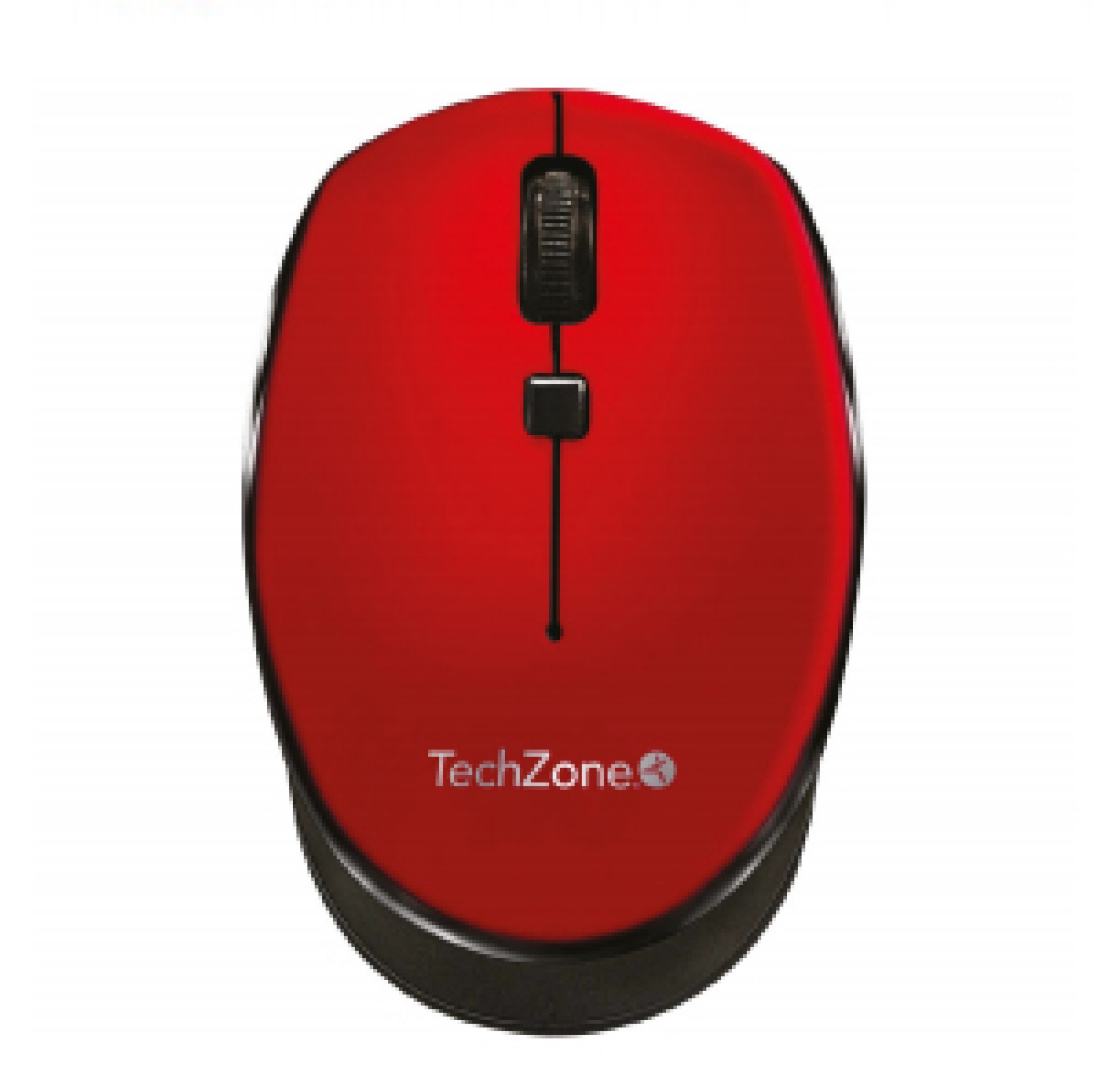 Mouse inalámbrico Start Red TechZone – hasta 1600 DPI’s, 3 botones, textura en rubber, 1 año de garantía.