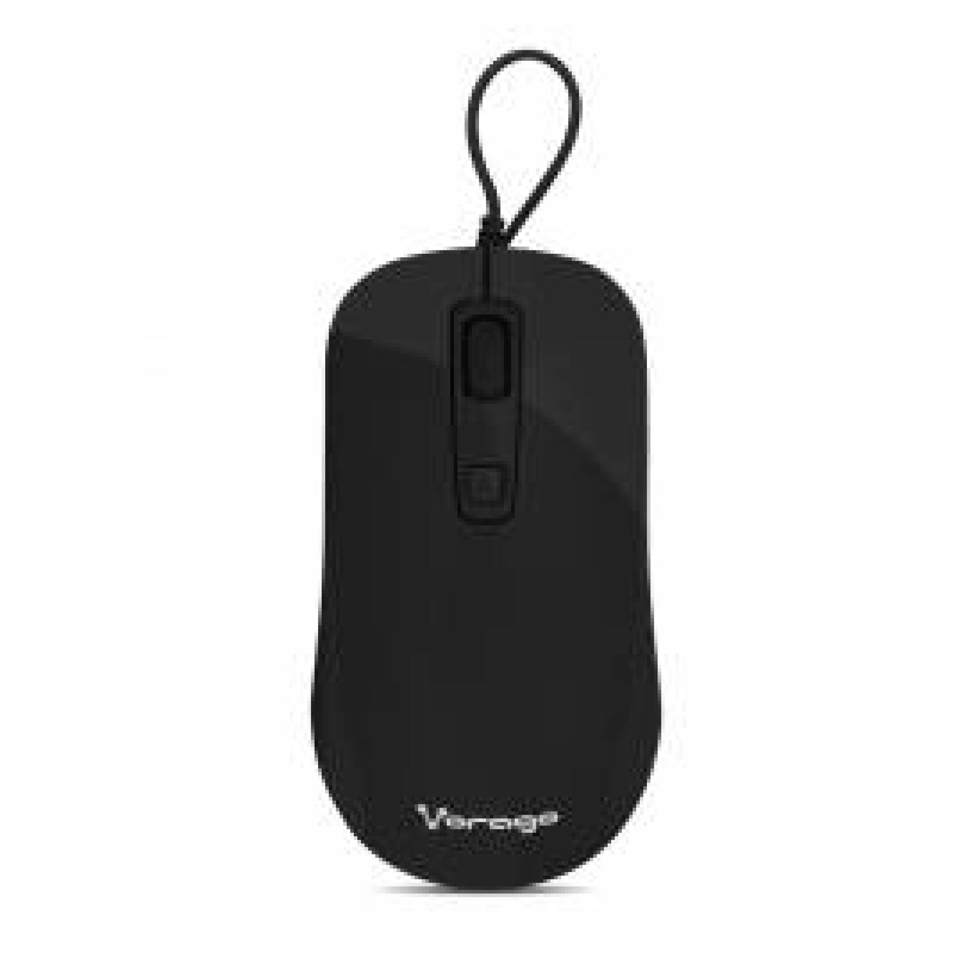 Mouse Alámbrico VORAGO MO-102-BK – Negro, 4 Botones, USB, 1, 000 / 1, 600 DPIs