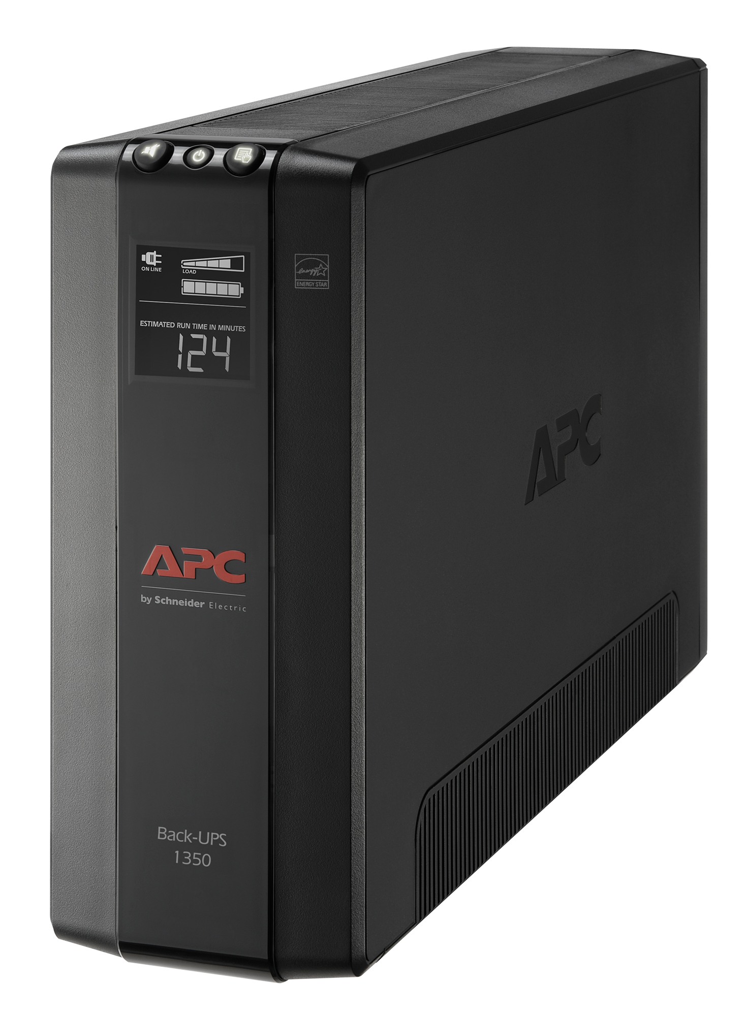 No Break Capacidad 1350 VA – 810 W, 120 V con  APC BX1350M-LM60, 1350 VA, 810 W, 16 h, Negro, Industrial y Oficina