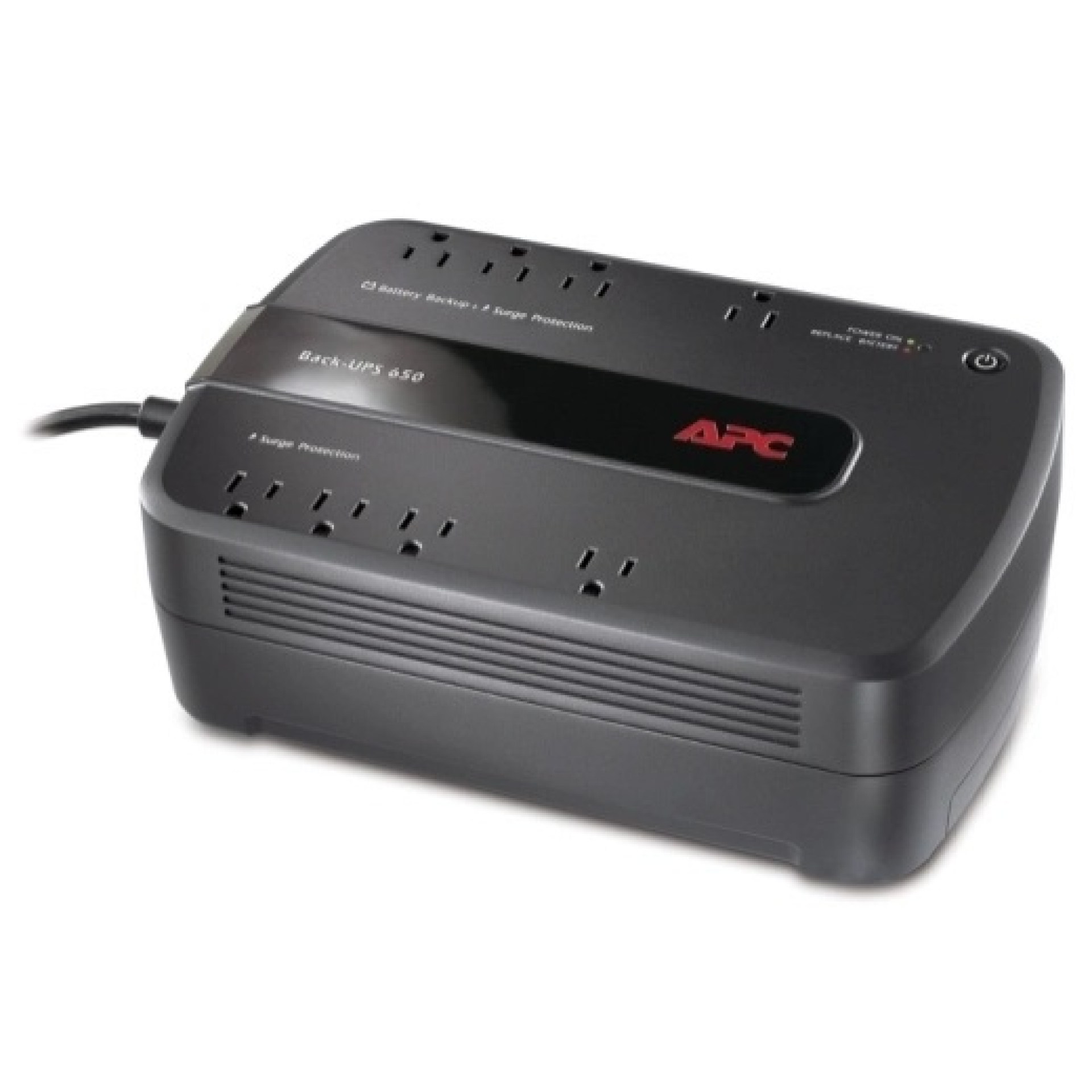 No-Break APC – 650 VA, 390 W, 24 h, Negro, Hogar y Oficina