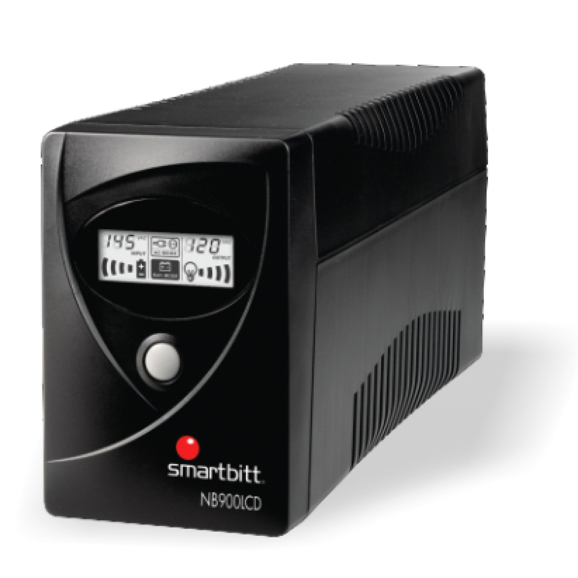 No-Break SMARTBITT SBNB900LCD – 900 VA, 450 W, Negro, Hogar y Oficina