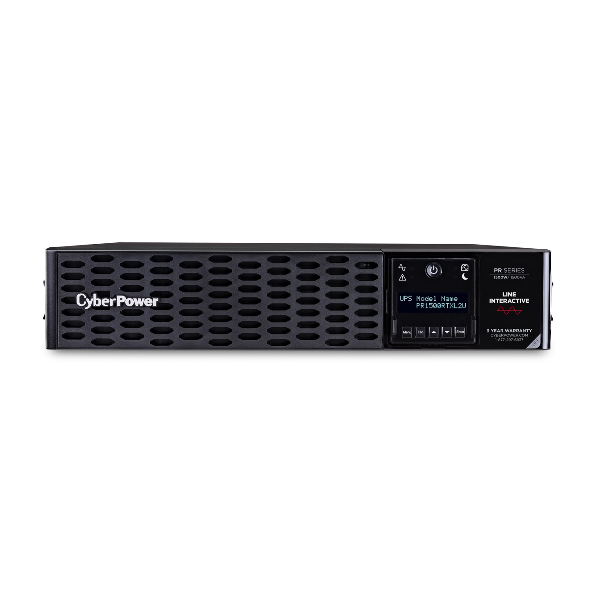 No break CyberPower PR1500RTXL2U – 1500 VA, 1500W, Negro