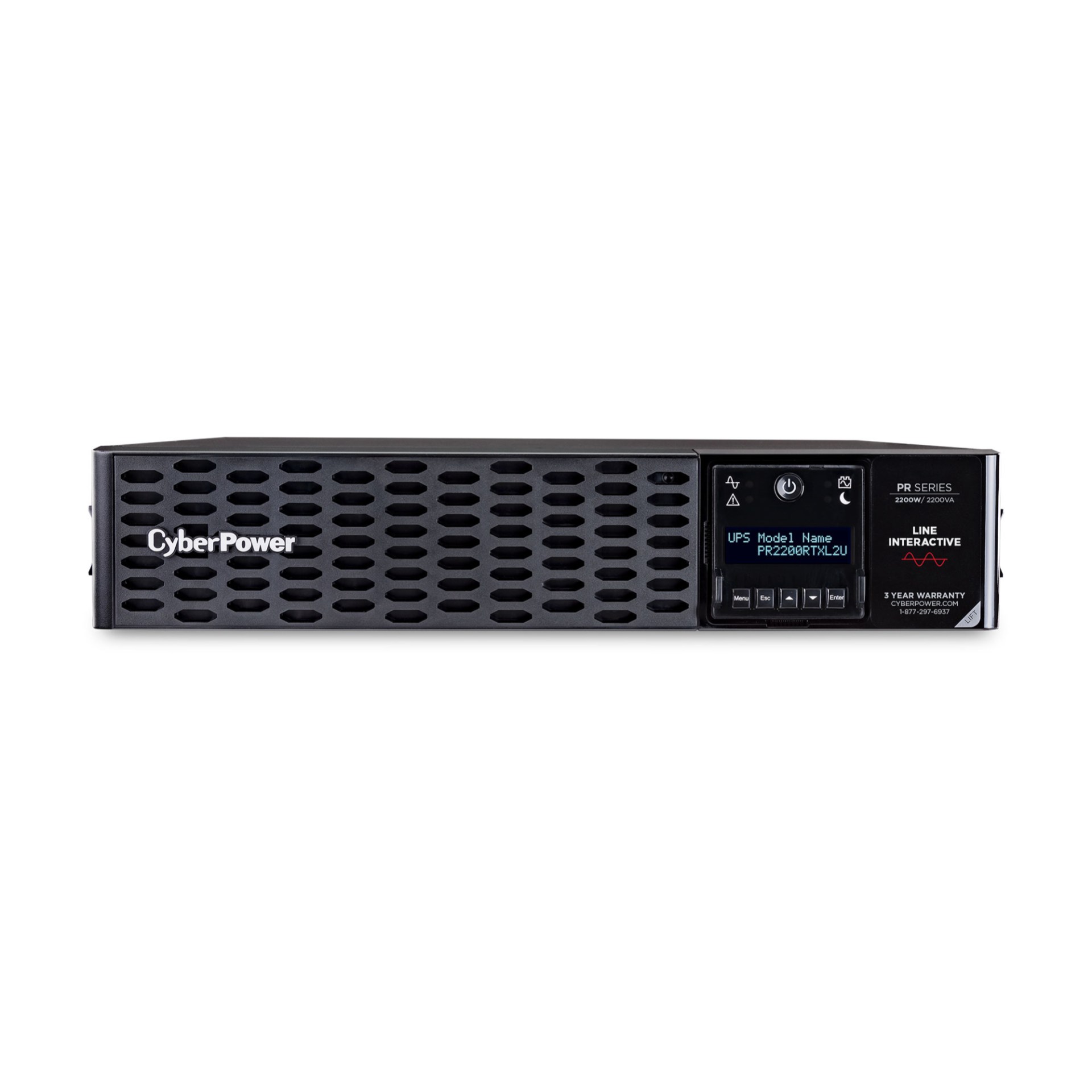 No Break  CyberPower PR2200RTXL2U – 2200 VA, 2200 W, Negro