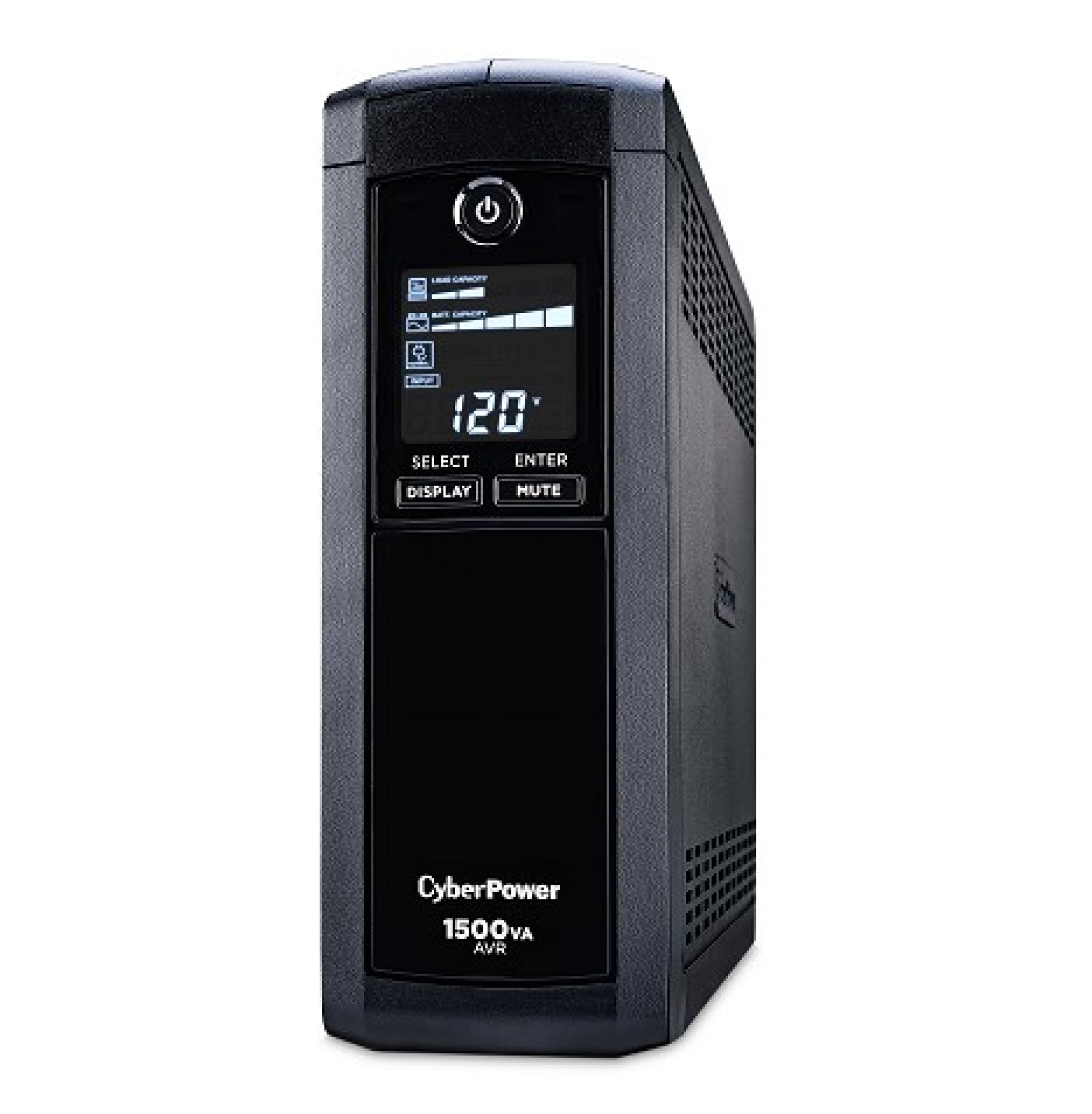 No-Break CyberPower CP1500AVRLCDa – 1500 VA, 900 W, Negro, Hogar y Oficina