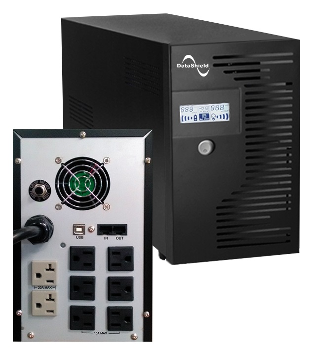 No Break KS 3000 LCD  DATASHIELD KS 3000 – 3000 VA, Negro