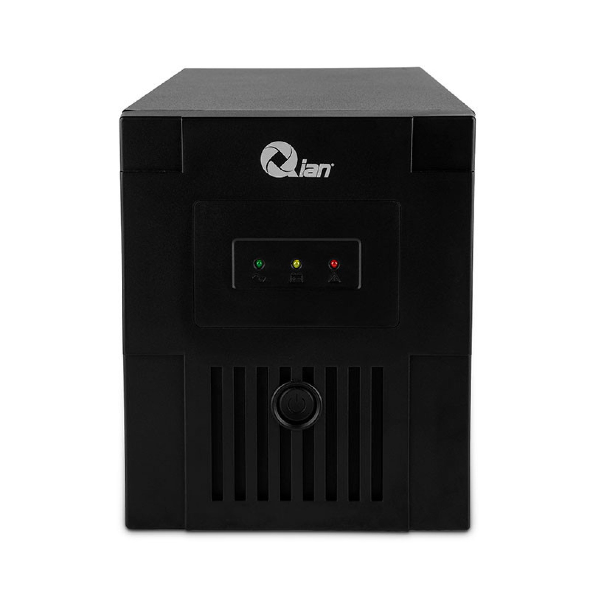 QIAN NO BREAK/UPS 1000VA – CAPACIDAD 1000VA Y 500W DE VOLTAJE, RECARGA EN 4 A 6 HORAS, INDICADORES LED Y ALARMA, 4 TOMAS DE CORRIENTE, QEI-1000-01