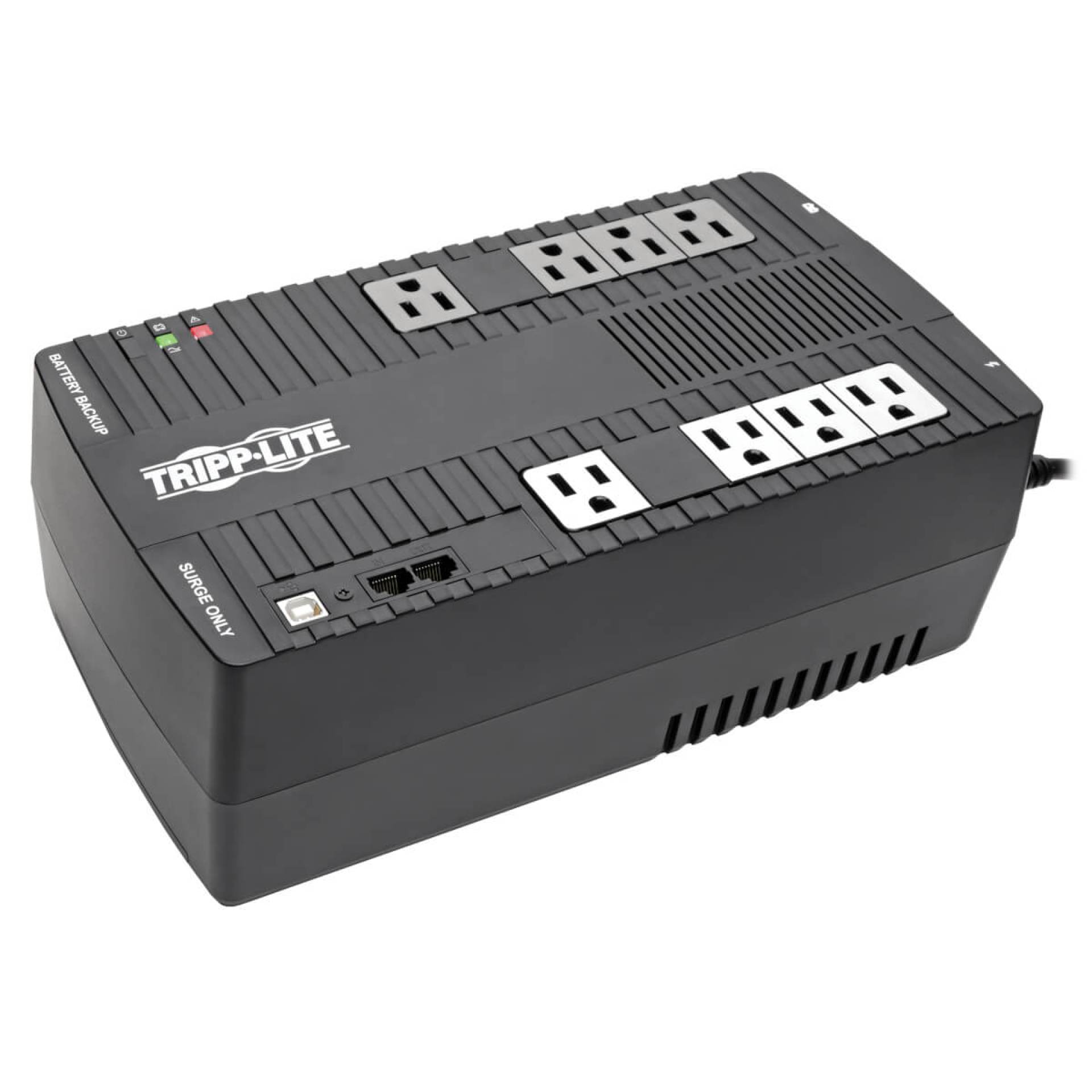 No-Break TRIPP-LITE – 700 VA, 350 W, 12 h, Negro, Hogar y Oficina