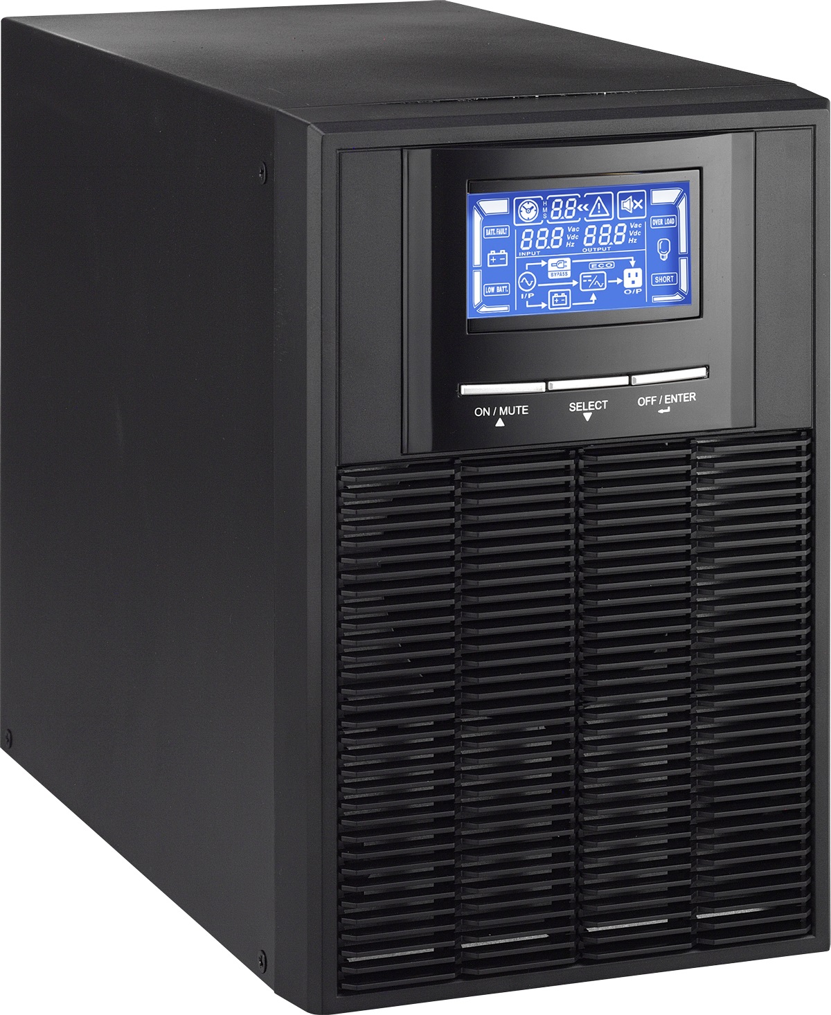 UPS Online con Doble Conversión VICA GAMMA 1K – 1000 VA, 900 W, 4 h, Negro
