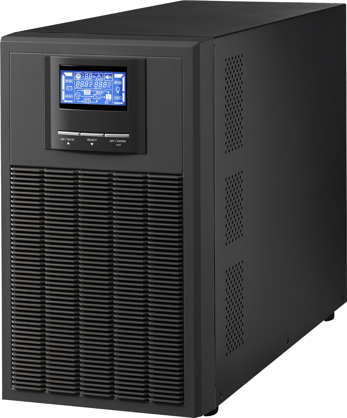 UPS Online con Doble Conversión Torre VICA GAMMA 3K-220V – 3000 VA, 2700 W, 4 h, Negro