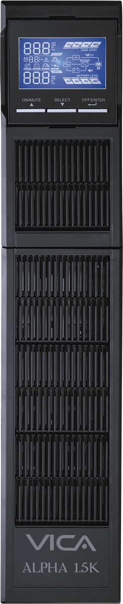 UPS Online con Doble Conversión Torre/Rack VICA ALPHA 1.5K – 1500 VA, 1500W, Negro