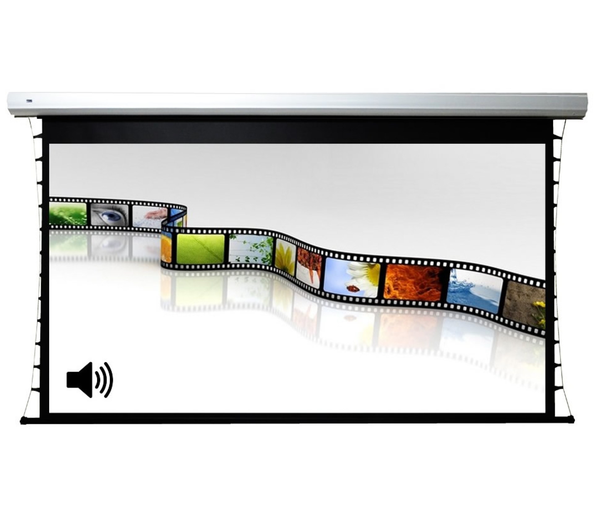 Pantalla de Proyección Multimedia Screens MSET150 – 150 Pulgadas, Eléctrica