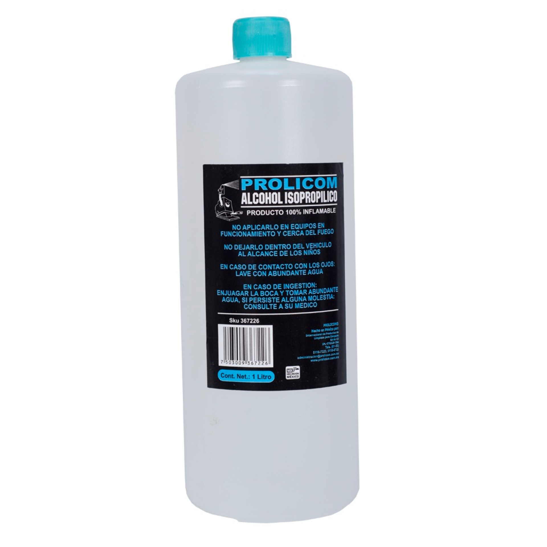 Alcohol Isopropílico PROLICOM – Alcohol Isopropílico, 1lt, Componentes electrónicos