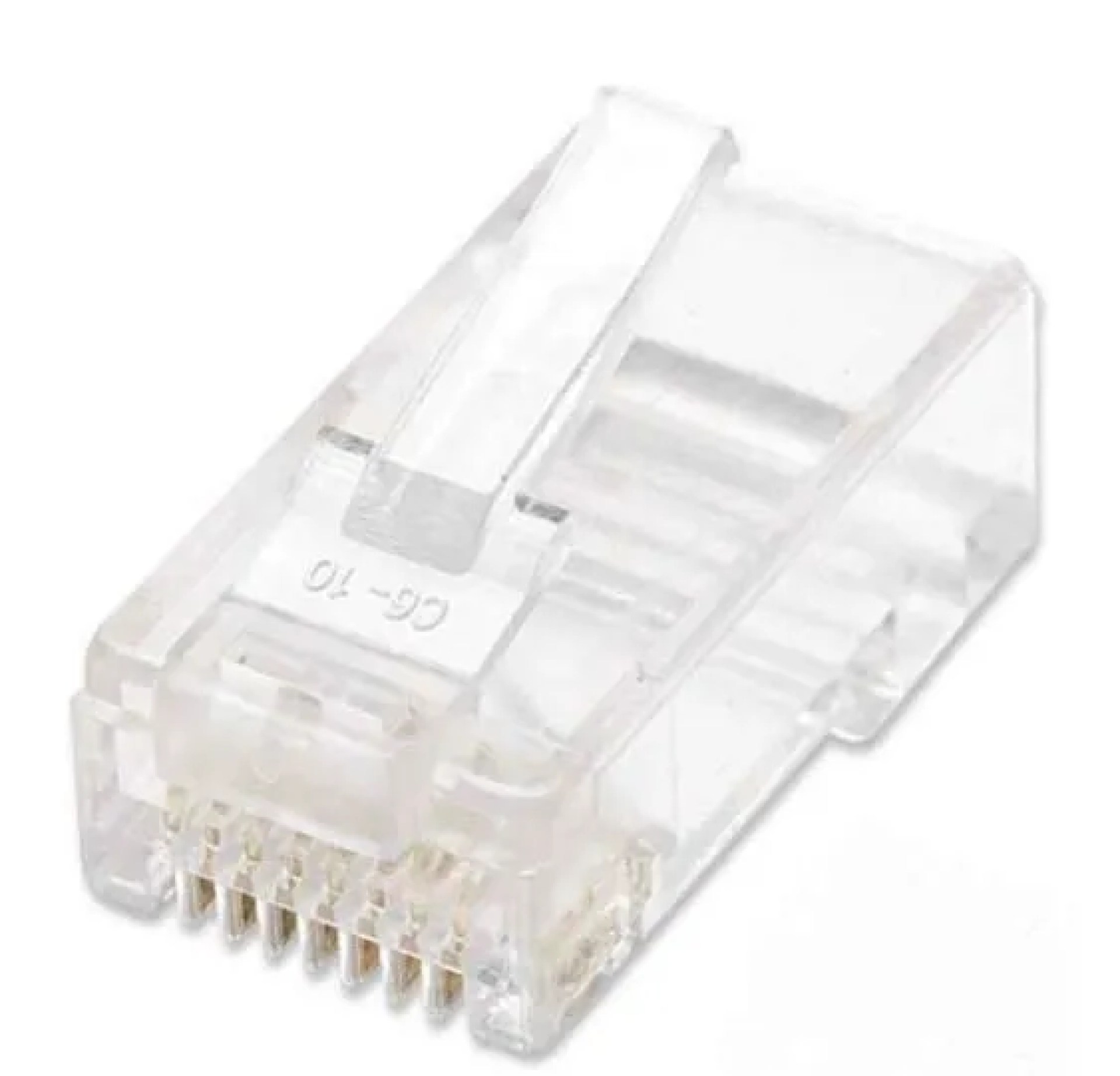 502344 PLUG RJ45 CAT6 MULTIFILAR UTP BOTE 100 PZAS ORO 15-MICRAS –