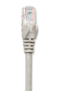 334129 Cable de red Cat6 – UTP, RJ45 Macho / RJ45 Macho, 3.0 m, Color Gris, Contactos con baño de oro para una mejor conexión
