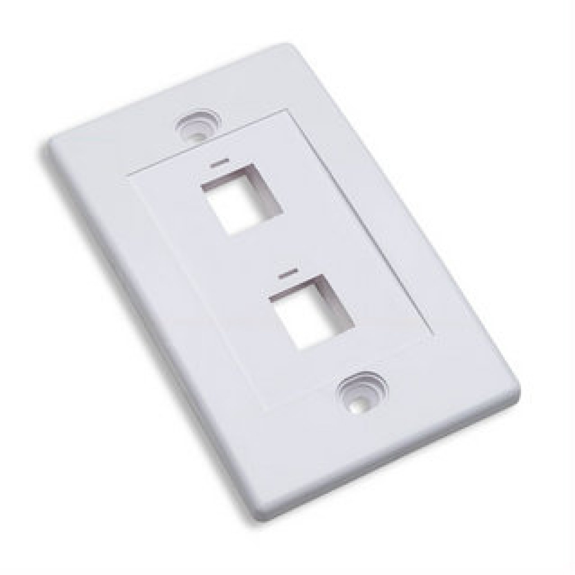 163293 TAPA (FACEPLATE) 2 PERFORACION COLOR BLANCO –