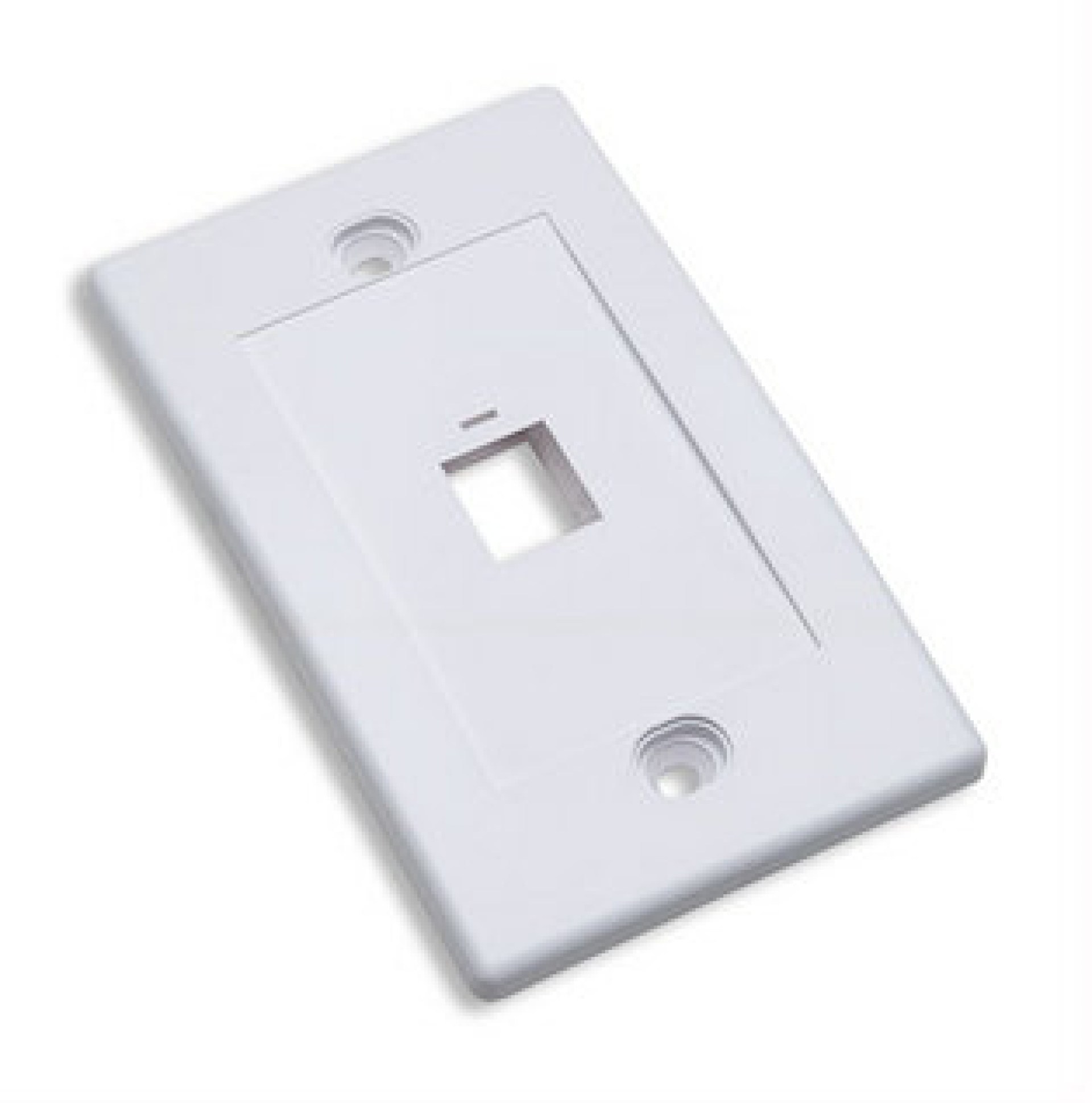 163286 TAPA (FACEPLATE) 1 PERFORACION COLOR BLANCO –