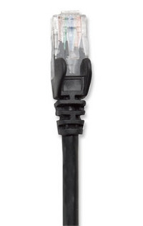 342070 Cable de red – Cat6, UTP, RJ45 Macho / RJ45 Macho, 3.0 m, Color Negro Contactos con baño de oro para una mejor conexión.
